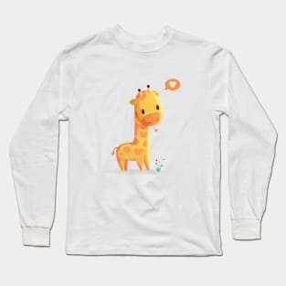 Baby Giraffe Long Sleeve T-Shirt